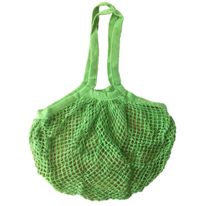 Mesh Shopping Bag - Large Organic Cotton - Green
