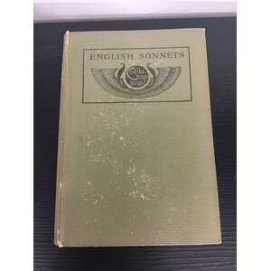 Golden Book Of English Sonnets Selected By William Robertson - 1922 Hardcover Book