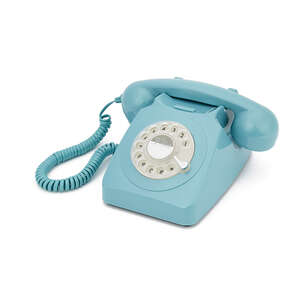 Retro Telephone - Rotary Dialling - New - GPO - Blue