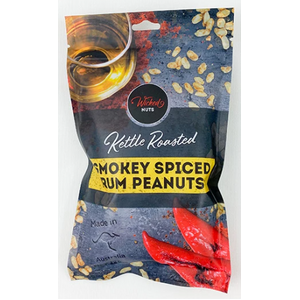 Smoky Spiced Rum Peanuts - Wicked Nuts - 120g - Made In Australia
