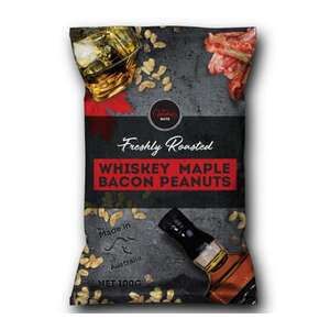 Whiskey Maple Bacon Peanuts - Wicked Nuts - 120g - Made In Australia