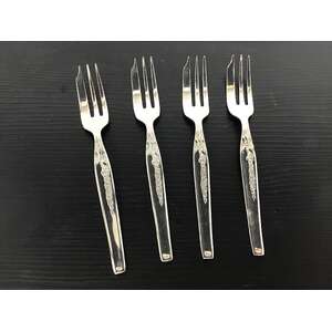 VINTAGE Grosvenor Silver Plate Cake Forks - Gaye x 4