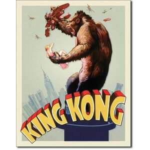 RETRO King Kong Tin Sign - 40 x 32 cm