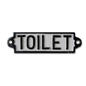 Toilet Sign - Cast Iron