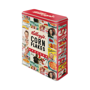 Cereal Storage Tin - Kellogg's Corn Flakes Collage - 4L - Nostalgic Art 