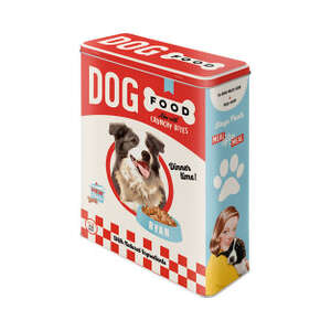 Crunchy Bites Dog Food Storage Tin 4L Pet Food Container | Nostalgic Art