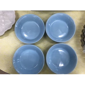 Bristile Pottery Small Bowls x 6 - Blue