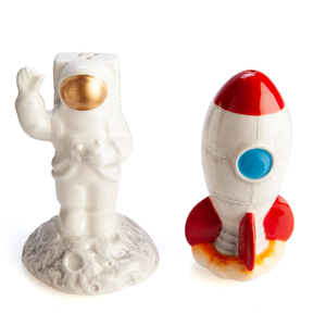Astronaut and Rocket Salt and Pepper Shakers