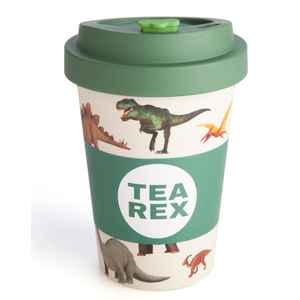 Bamboo Travel Mug - Eco-to-go - Tea Rex - Dinosaur 