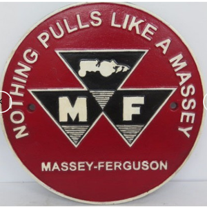Massey Ferguson Tractor - Cast Iron Sign - Vintage Style