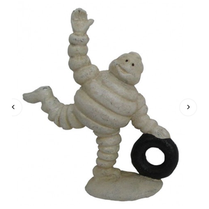 Small Michelin Man Statue - Running - Cast Iron