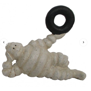 Small Michelin Man Statue - Laying - Cast Iron - 6 cm Tall 