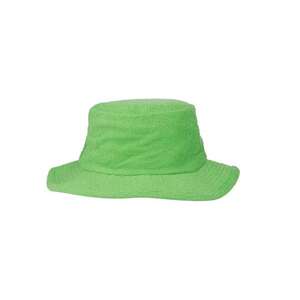 Terry Towelling Bucket Hat | Green | Size M | Wide Brim | Unisex Beach Style | Australian Design
