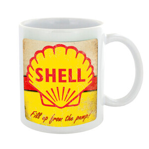 Shell Fuel Mug - Petrol, Oil, Fuel Memorabilia - Ceramic 
