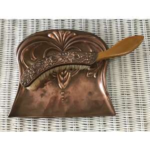 ANTIQUE Copper Crumb Pan and Brush - Beldray
