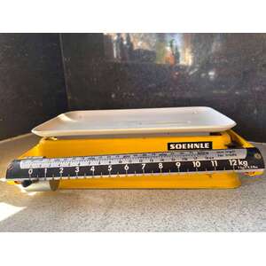VINTAGE Kitchen Scales - Soehnle 12 kg - Yellow