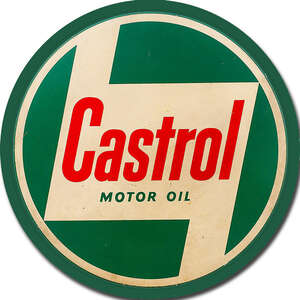Castrol Tin Sign - Round