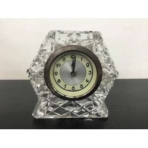 VINTAGE German Crystal Clock - Wind Up - Running 