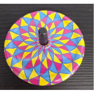 Schylling Spinning Top | Pink Yellow Blue | Colour Changing Illusion