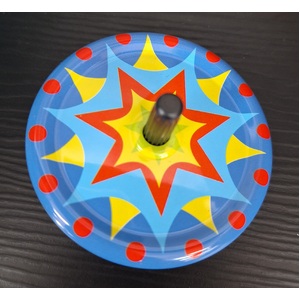 Schylling Spinning Top | Red Yellow Blue Star | Colour Changing Illusion