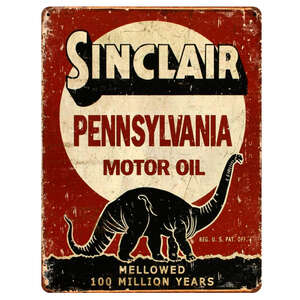 Sinclair Motor Oil Tin Sign - Retro
