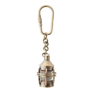 Ship’s Lantern Brass Keyring | Nautical Gift