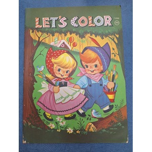 Vintage Colouring In Book - Let's Colour - 1972 - Unused