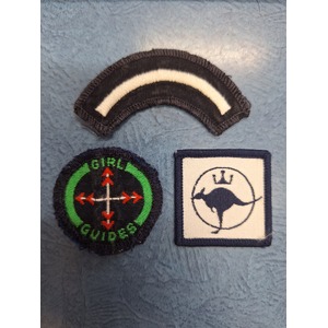 Vintage Uniform Badge / Sleeve Patch - Girl Guides Scouts Military