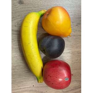 Vintage Plastic Fruit - Japan - Apple Pear Plum Banana