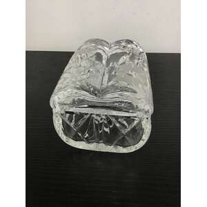 VINTAGE Westmoreland Crystal Lidded Trinket Dish - Bouquet 