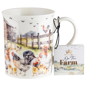 On The Farm Collection - Chicken - Bone China Mug