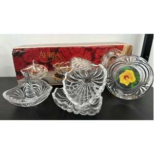 Vintage RCR Lead Crystal Vanity Set 24% - Aurea