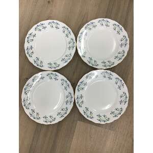 VINTAGE Queen Anne Sonata Dinner Plates - Lot of 4 - 26.5 cm Diameter - Bone China