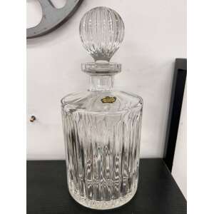 Vintage Lead Crystal Decanter - Yugoslavia Zajecar 24%
