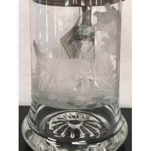 VINTAGE Joska Kristall Etched Beer Stein - Stag Deer - Fred