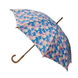 Umbrella - Clifton Australia - Wood Handle - Hydrangea