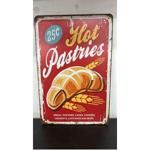 Hot Pastries - Retro Tin Sign - 20 x 30 cm
