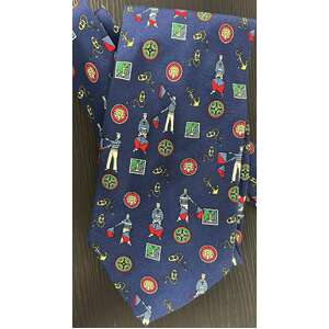 Retro Nautical Neck Tie - Aigner - Silk Italy