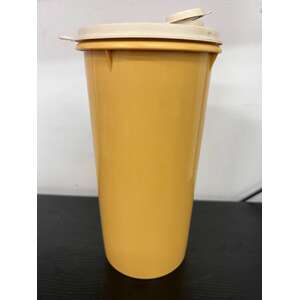 VINTAGE Tupperware Pourer Container - Mustard Yellow - 261-22