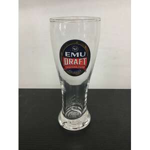 Emu Draft Midstrength Middy Beer Glass