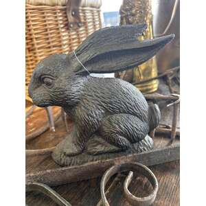 Cast Iron Rabbit Door Stop 