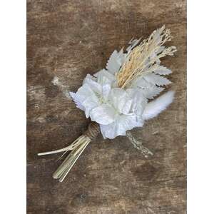Dried Flower Posy - White - Handmade