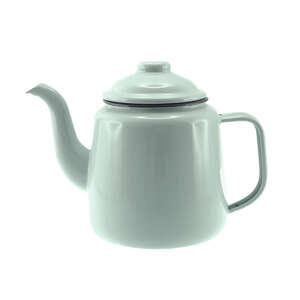 Falcon Enamel Teapot - 1.5 L - Duck Egg Blue w Grey Rim