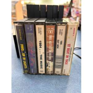 VINTAGE 80's Cassette Tapes - Lot of 6 - Mixed Hits 1982 - 1987 (Lot 1)