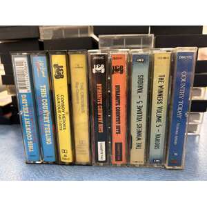 VINTAGE Country Music Cassette Tapes - Lot of 6 