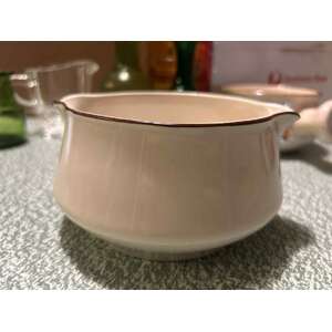RETRO Countryside Stoneware Collection Japan - Double Spout Bowl - Cream & Brown