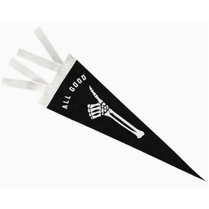 All Good Pennant Flag - Gold St Press