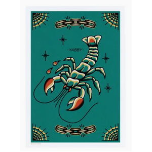 Yabby Flash Art Print - A5 - Gold St. Press