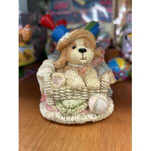 RETRO FIGI Snuggle Buddies Figurine - Daisy Dog - "Now Let's Play!" - 1996