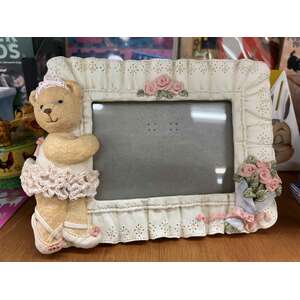 RETRO FIGI Snuggle Buddies Photo Frame - Ballerina Bobbi Bear - 1996